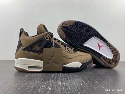 Retro AJ4- x ZeroBulk  Jordan Air 3936 Travis 4 Scott Brown 1026